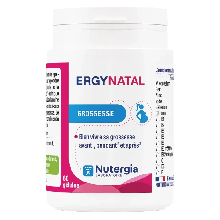 Ergynatal grossesse Nutergia - pot de 180 gélules