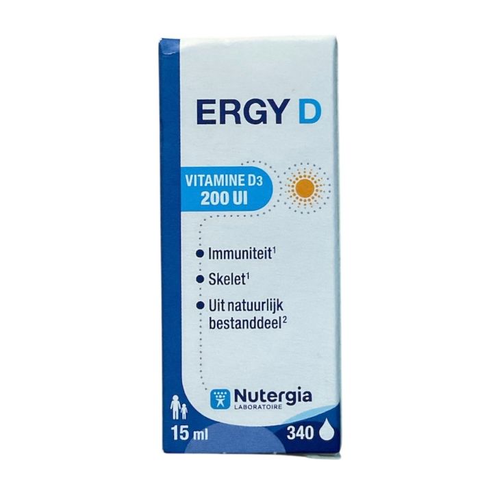 Ergy D Vitamine D3 200Ul Nutergia - flacon de 15ml