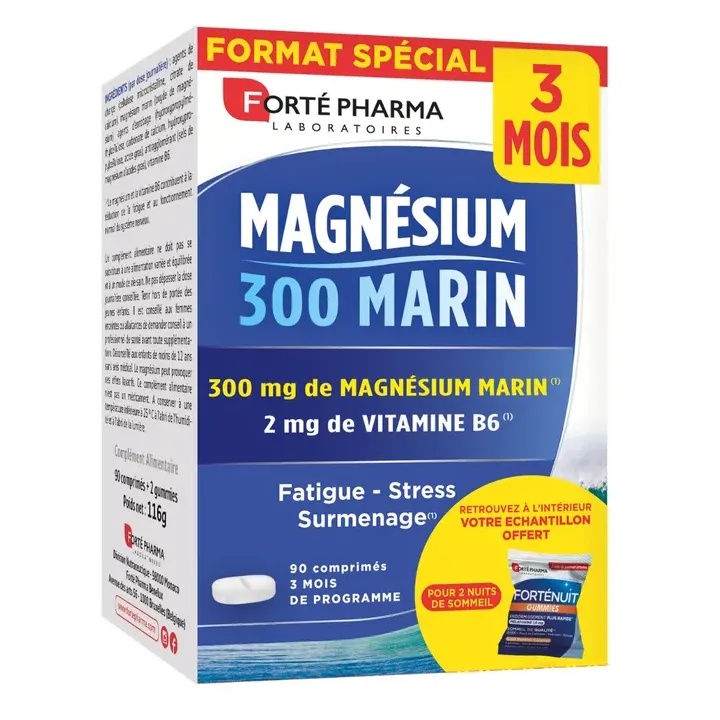 Magnésium 300mg Marin Forté Pharma - boite de 90 comprimés