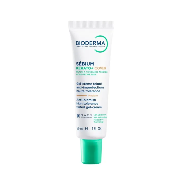 Sébium kerato + cover gel-crème anti-imperfections Bioderma - tube de 30ml