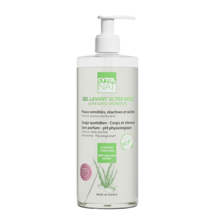 Gel lavant ultra doux Cytolnat - flacon-pompe de 500ml