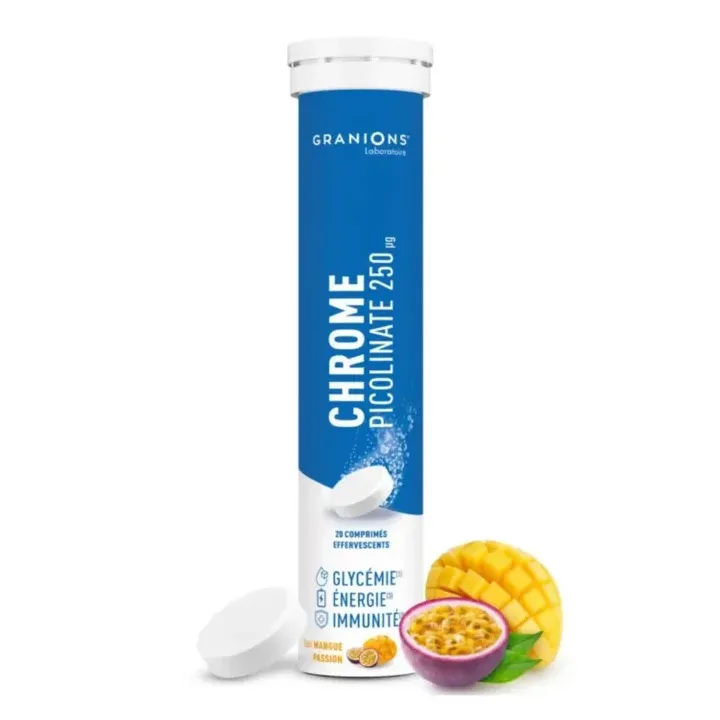 Chrome picolinate 250ug Granions - tube de 20 comprimés effervescents