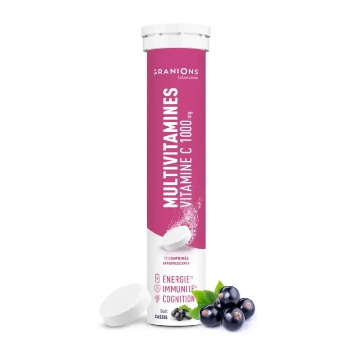Multivitamines vitamine C 1000mg Granions - tube de 17 comprimés effervescents