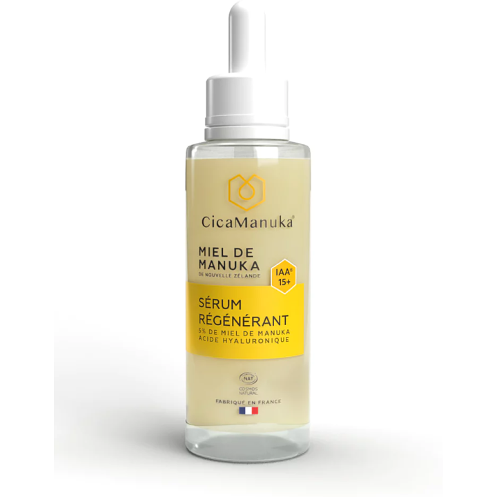 Miel de manuka sérum régénérant CicaManuka - flacon-pipette de 30ml