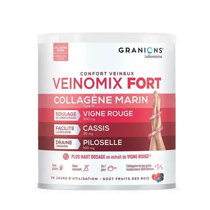Veinomix fort collagène marin Granions - pot de 200g