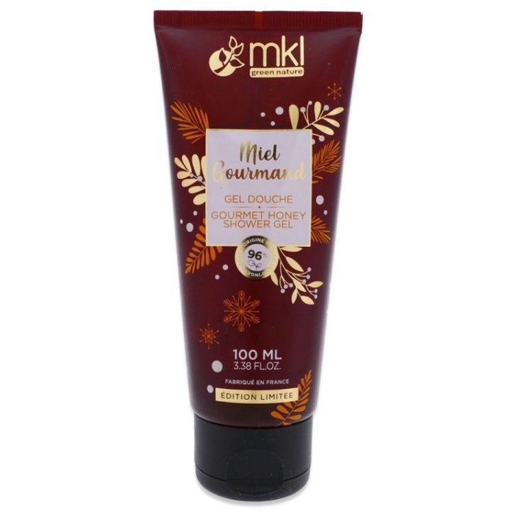 Gel douche miel gourmand édition limitée MKL Green Nature - tube de 100ml