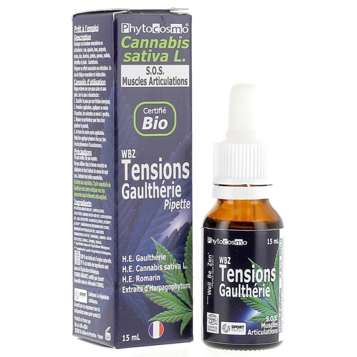 WBZ Tensions Gaulthérie Sérum bio Phytocosmo - flacon compte-gouttes de 15ml