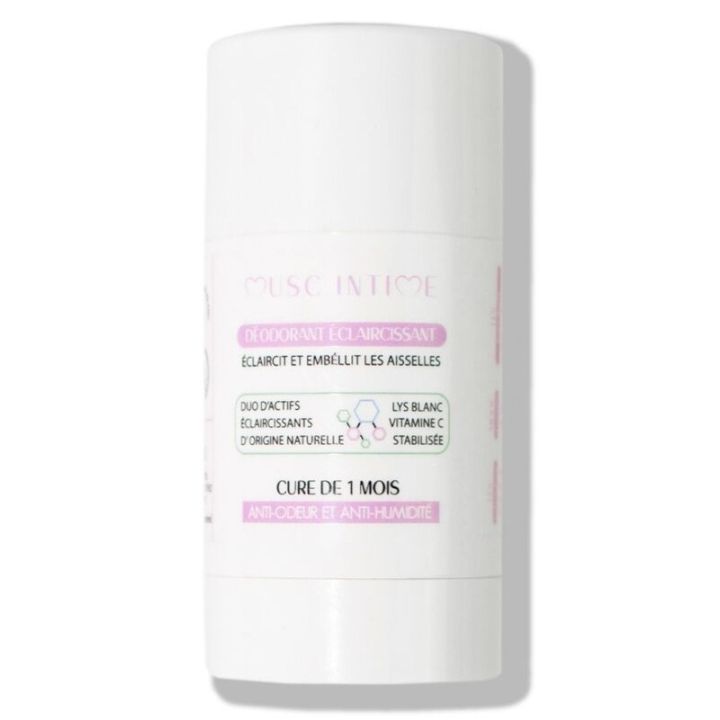 Déodorant éclaircissant cure de 1mois Musc Intime - stick de 50g
