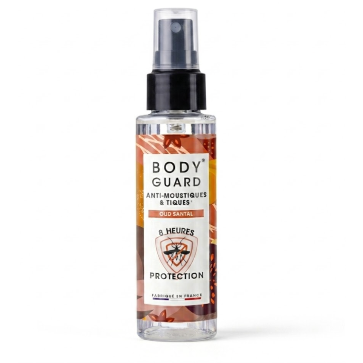 Spray anti-moustiques parfumé Oud Santal Bodyguard - spray de 100 ml