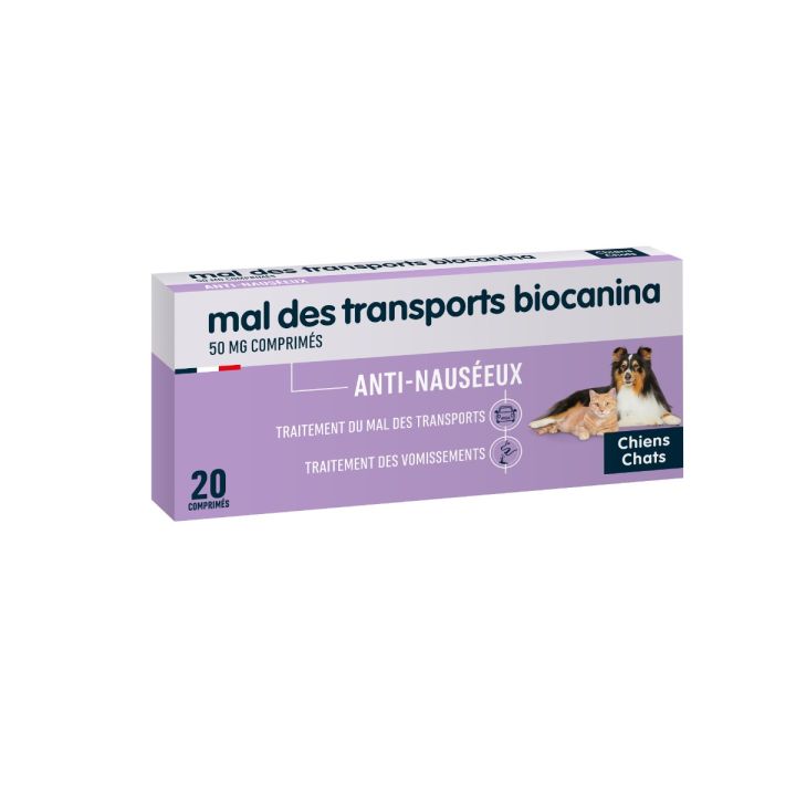 Mal des transports Biocanina - boîte de 20 comprimés