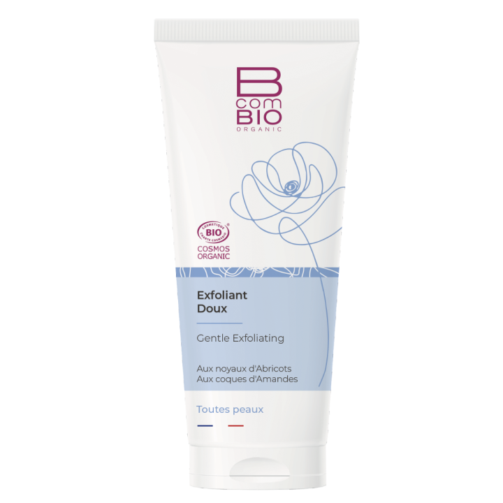 Exfoliant doux visage bio BcomBIO - tube de 75ml