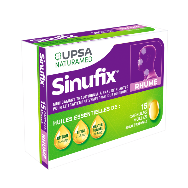 Sinufix - boîte de 15 capsules molles