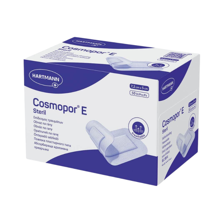 Cosmopor E Pansements stériles adhésifs Hartmann - boite de 50 pansements 7,2x5cm
