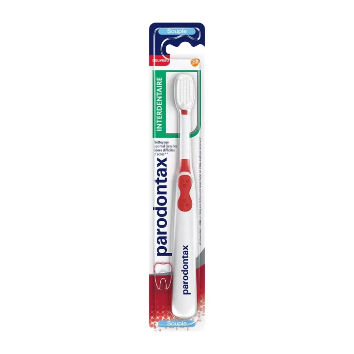 Brosse à dents interdentaire souple Parodontax - une brosse à dents 