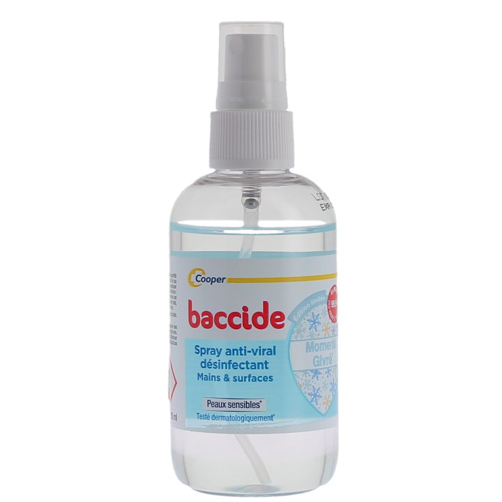 Spray anti-viral désinfectant mains & surfaces moment givré Baccide - spray de 100ml
