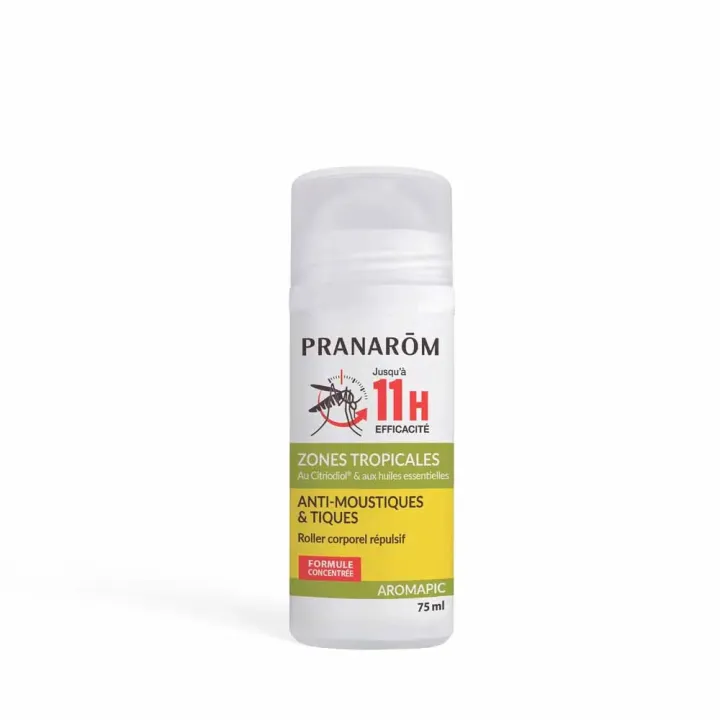 Anti-moustiques et tiques Pranarôm - roll-on de 75ml