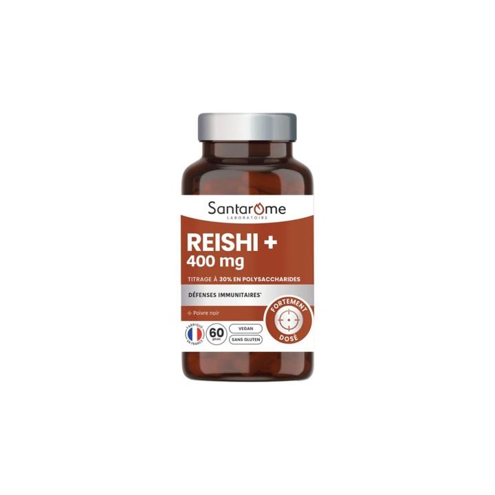 REISHI+ 400mg Santarome - pot de 60 gélules