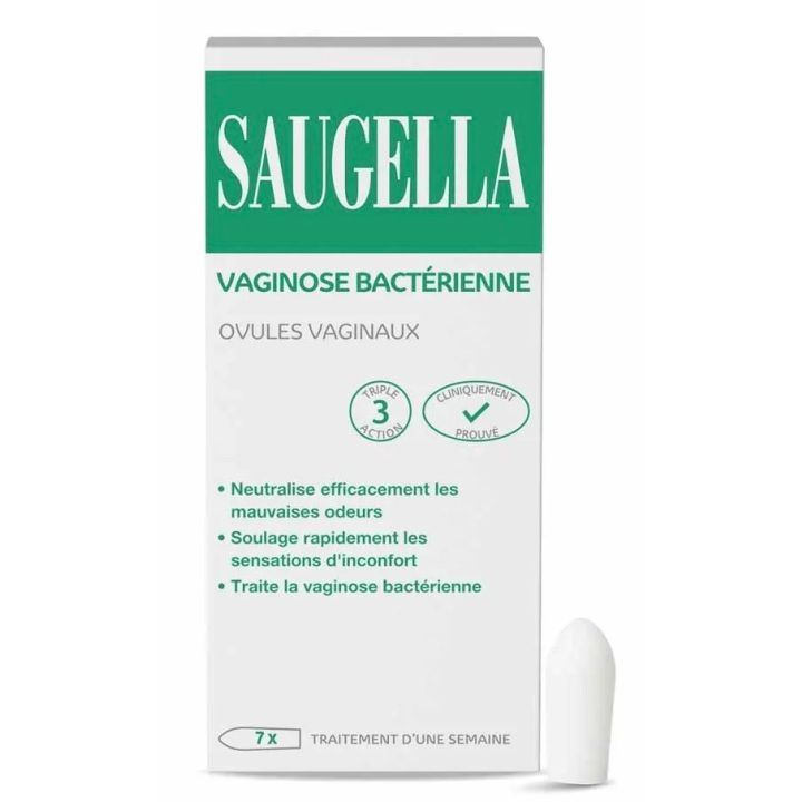 Ovules vaginaux Vaginose bactérienne Saugella - 7 ovules