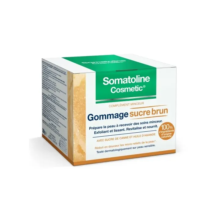 Gel gommage sucre brun Somatoline Cosmetic - pot de 350g