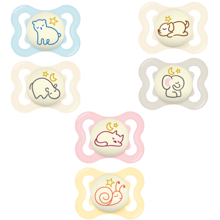 Sucette Supreme nuit 2-6 mois MAM - boîte de 2 sucettes