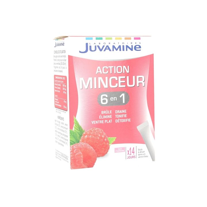 Action minceur 6 en 1 Juvamine - 14 sticks