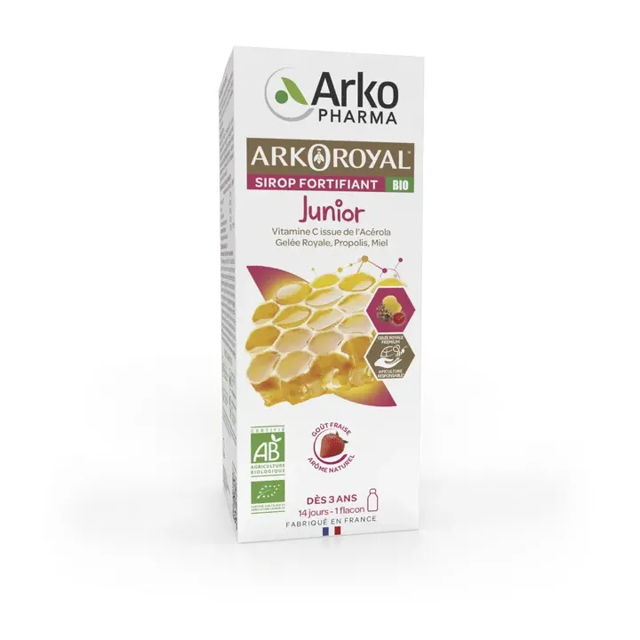 Arkoroyal sirop fortifiant junior bio Arkopharma - flacon de 140ml