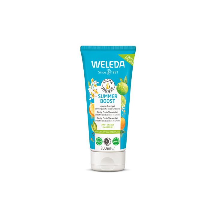 Aroma shower Summer boost gel douche Weleda - tube de 200ml