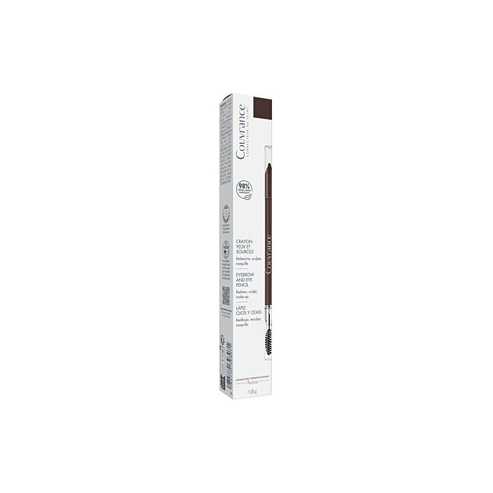Crouvance 2en1 crayon yeux et sourcils brun Avène - crayon de 1,35g