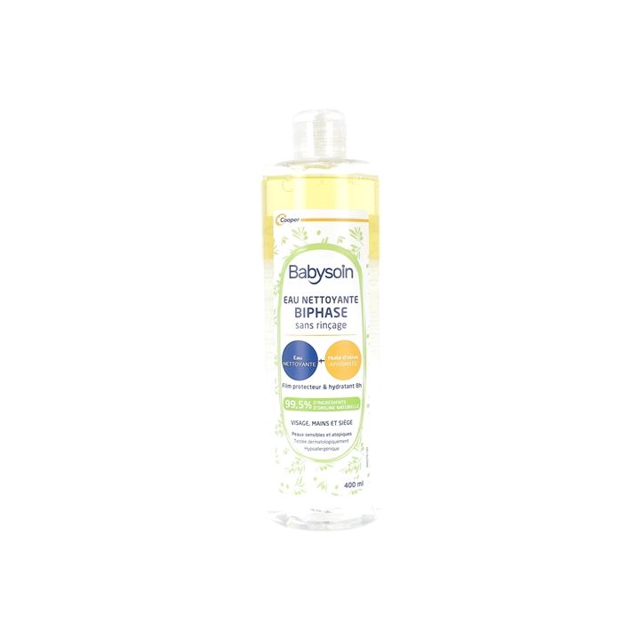 Babysoin Eau nettoyante biphase Cooper - flacon de 400 ml