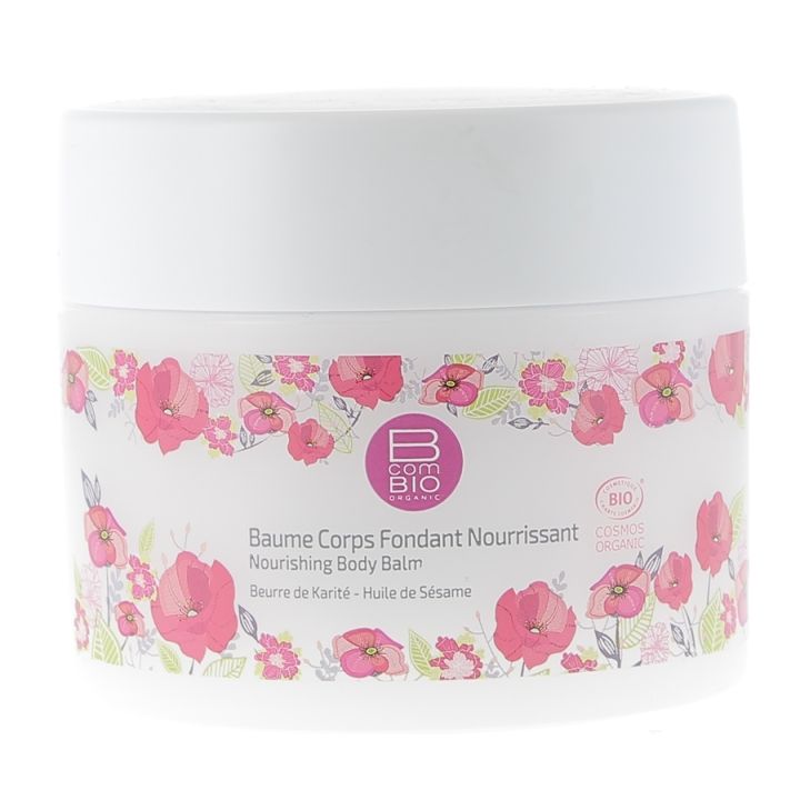 Baume corps fondant nourrissant BcomBIO - pot de 200 ml + un jonc offert