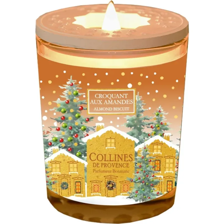 Bougie parfumée Croquant aux amandes Collines de Provence - bougie de 180g