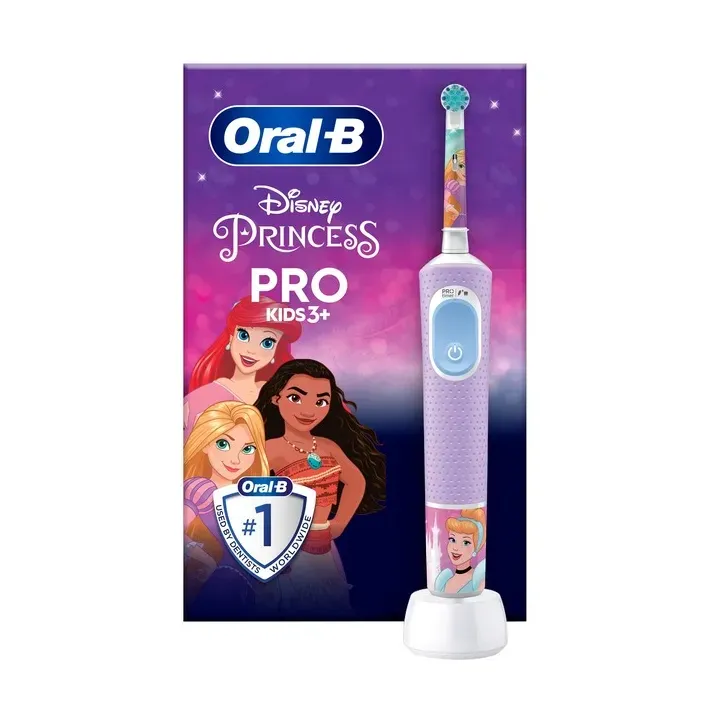 Brosse à dents électrique rechargeable 3 ans et + modèle : princesse Oral-B Kids