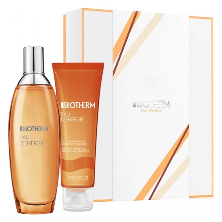 Coffret Eau d'Énergie Eau de toilette 100 ml + Gel douche parfumé 75 ml offert Biotherm - coffret de 2 produits