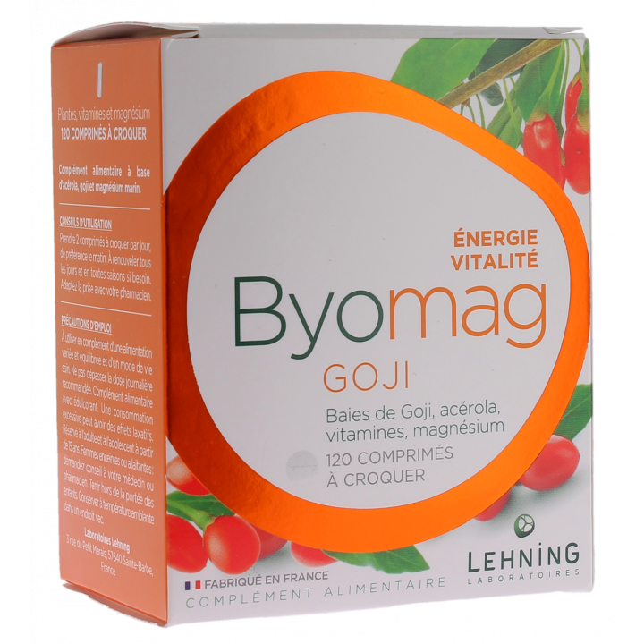 Byomag énergie vitalité Lehning - boite de 120 comprimés à croquer