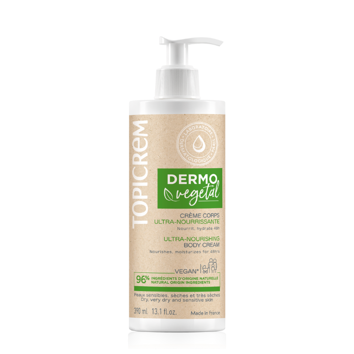 Dermo végétal crème corps ultra-nourrissante Topicrem - flacon-pompe de 390 ml