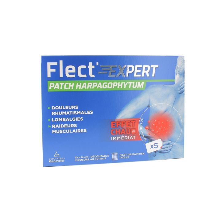 Flect' Expert Patch harpagophytum Ibsa - boîte de 5 patchs