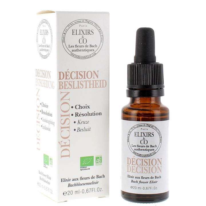 Fleurs de Bach Décision Elixirs & Co - flacon de 20 ml