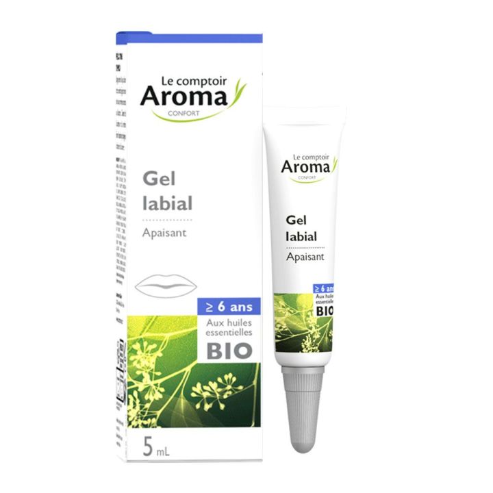 Gel labial apaisant bio Le Comptoir Aroma - tube de 5 ml