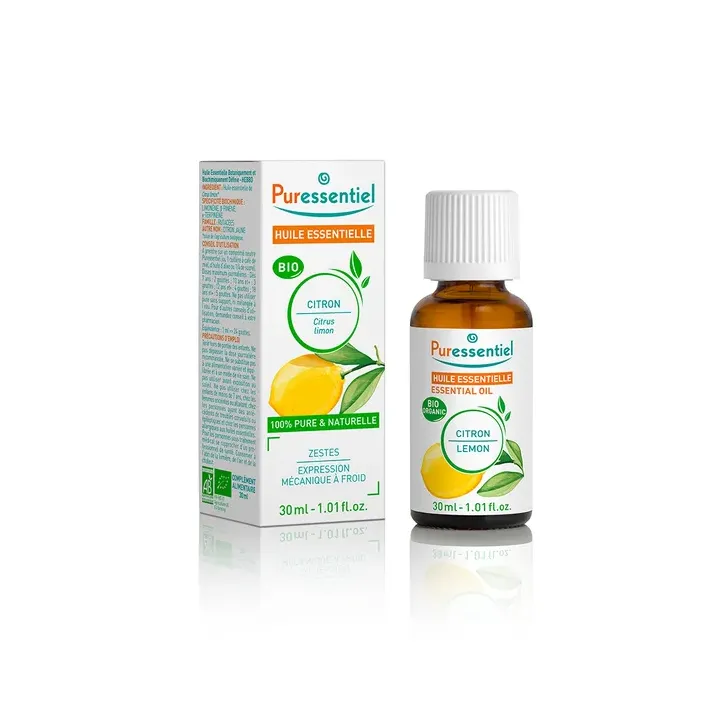 Huile essentielle bio Citron Puressentiel - flacon de 30 ml