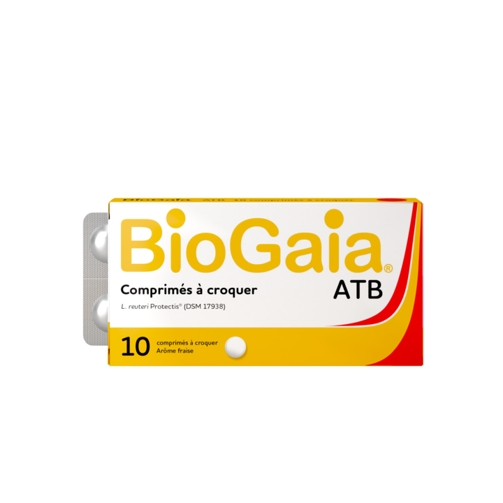 Lactobacillus reuteri protecis arôme fraise Biogaia - 10 comprimés à croquer