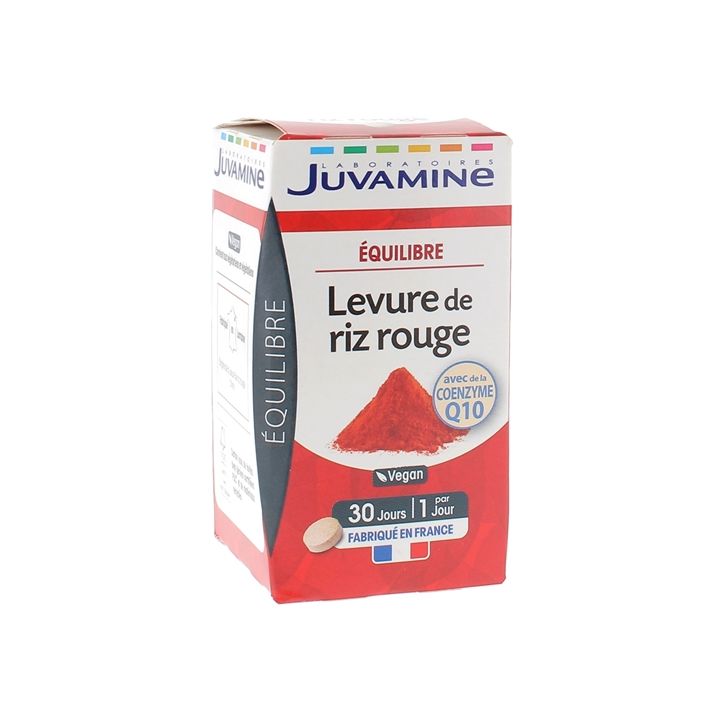 Levure de Riz Rouge Juvamine - boîte de 30 comprimés