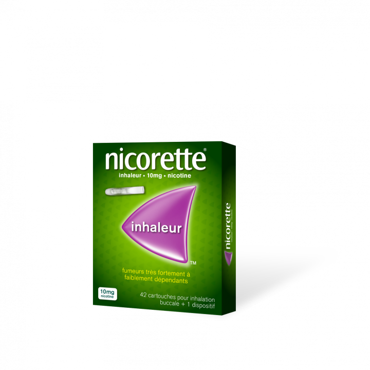 Nicorette Inhaleur 10mg - boîte de 42 cartouches