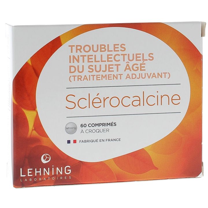 Sclérocalcine troubles intellectuels du sujet âge Lehning - boîte de 60 comprimés à croquer