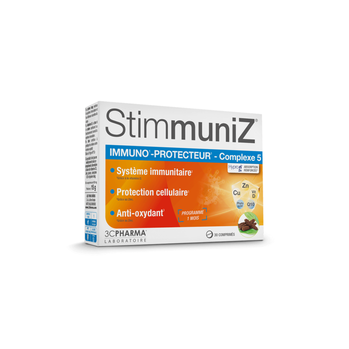 StimmuniZ Immuno-protecteur Complexe 5 3C Pharma - boîte de 30 comprimés