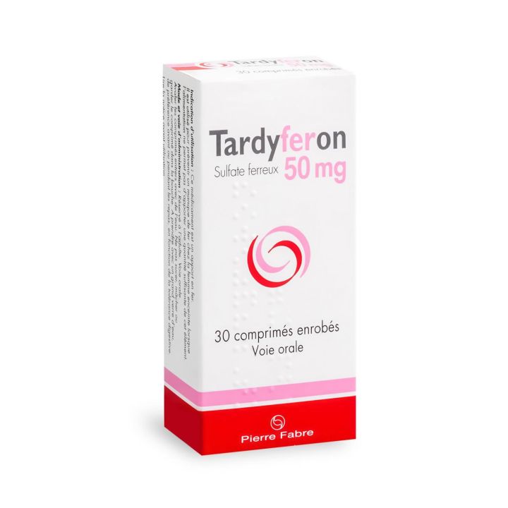 Tardyferon 50 mg - 30 comprimés enrobés