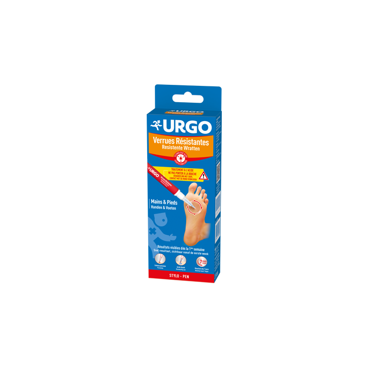 Verrues résistantes mains et pieds Urgo - un stylo