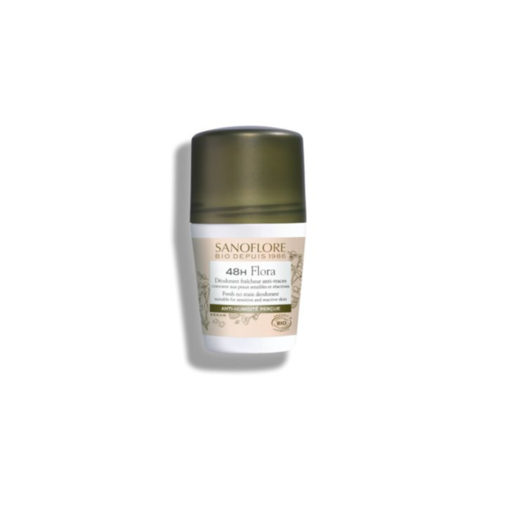 Déodorant 48h flora Sanoflore - roll-on de 50ml