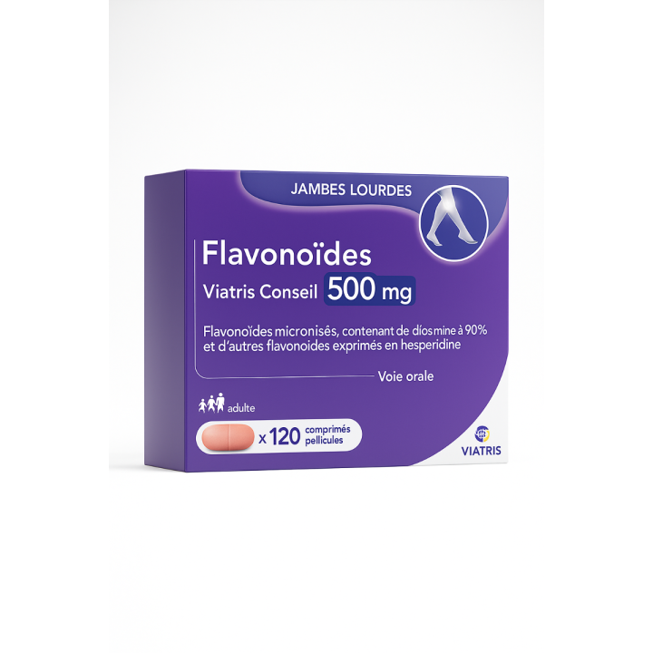 Flavonoïdes 500 mg Mylan comprimé pelliculé - 120 comprimés