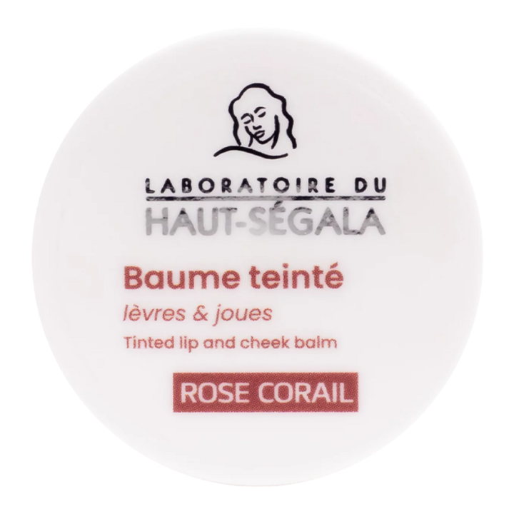 Baume teinté lèvres et joues rose corail Haut-ségala - pot de 9g