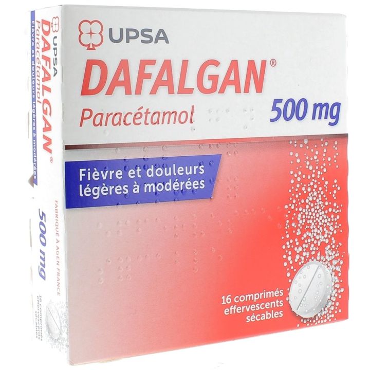 Dafalgan 500mg - 16 comprimés effervescents sécables